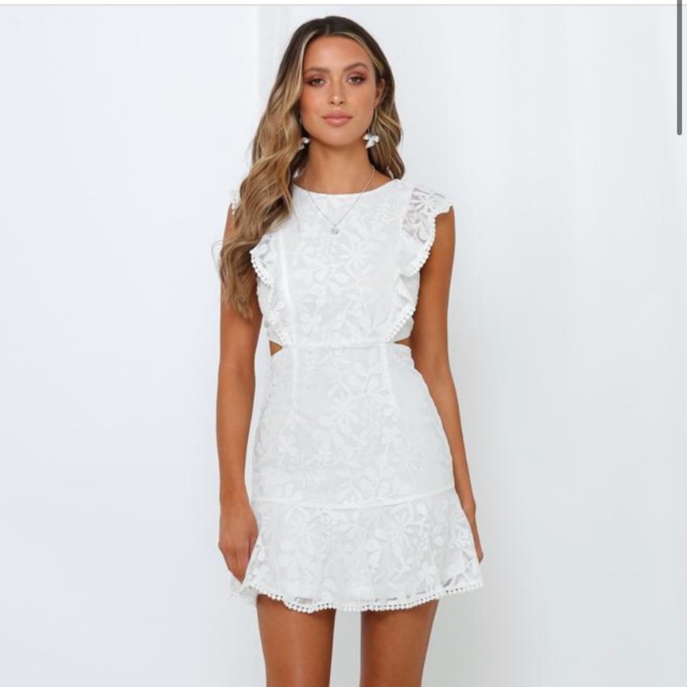 White Lace Hello Molly Dress